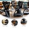 Flash Furniture Black Mobile Desk Chair - 360 Degree Tablet Rotation YU-YCX-019-BK-GG - alternate 9